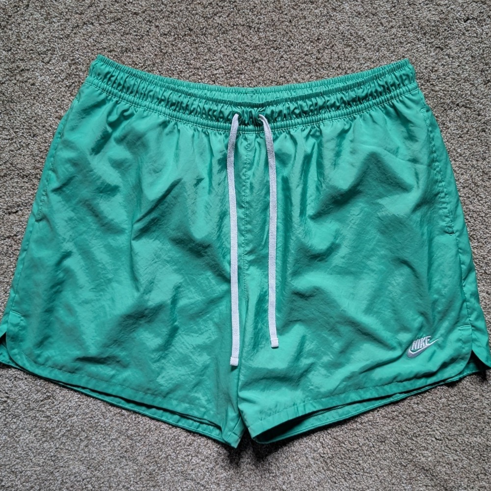 Nike Mens XXL 2XL Green Swimming Trunk Swim Short 6in Nylon Sportswear